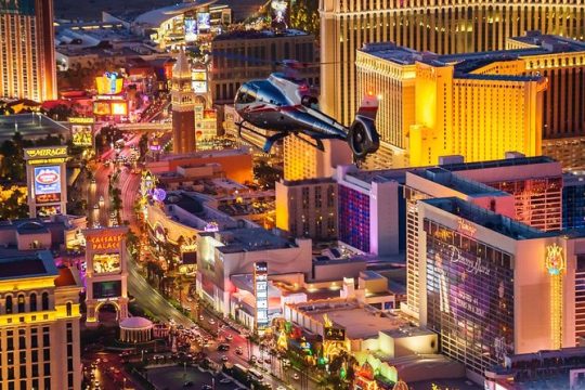 Las Vegas Strip Helicopter Night Flight with Optional Transportation