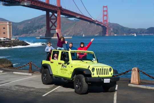 2 or 3 Hour Private Group San Francisco City Tour Open-air Jeep