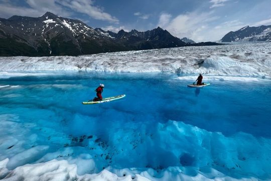 Helicopter and Glacier Paddle Boarding -PRIVATE