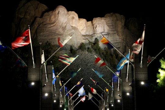 Mount Rushmore Night Illumination and Ceremony