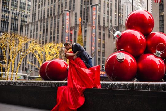 Memorable Photoshoot in a Handmade Flying Dress Around NYC