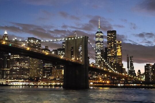 NYC Skyline lights Happy Hour and Cash Bar