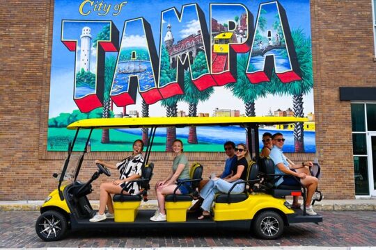 Iconic Tampa Tour in a 2023 Street Legal Golf Cart