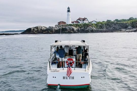 Morning Lighthouse Cruise Along the Coast of Portland Maine