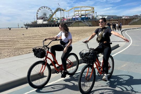 Offroad Tour in French of Venice and Santa Monica by Bike