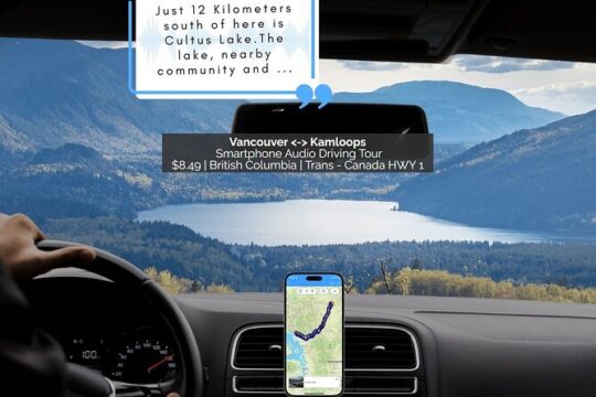 Smartphone Audio Driving Tour between Kamloops and Vancouver