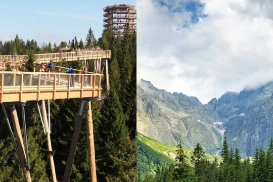 From Kraków: Slovakia Treetop Walk Bachledka and Zakopane