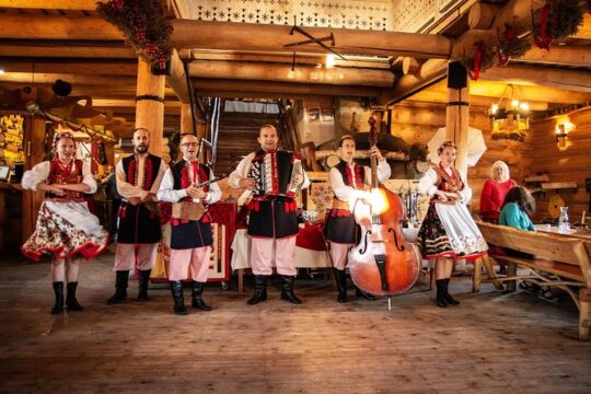 Traditional Polish Dinner with Folk Show & Transport from Krakow