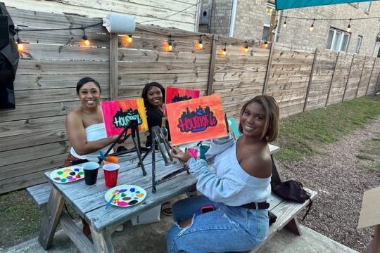 Hip Hop, R&B Paint and Sip Party Private Experience