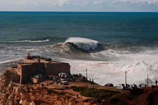 Private Tour to Nazaré and Alcobaça, giant waves and a monastery