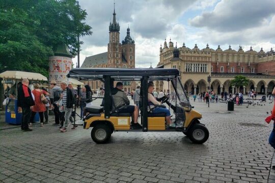 Krakow Old Town Easy Sightseeing Tour by Electric Golf Cart