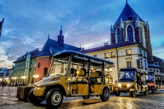 Krakow Guided Tour by Golf Cart in Old Town, Wawel Castle & Salt Mine Wieliczka