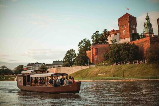 Gondola cruise The Vistula River Krakow private tour up to 12 person