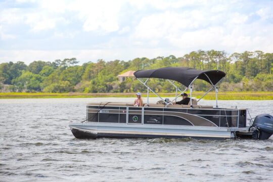 22 ft. Luxury Pontoon Private Hilton Head Boat Rental for 2 Hours