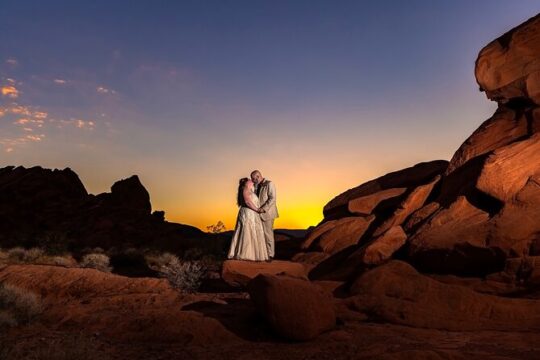 Fire Rock Wedding at Redstone Dune Trails