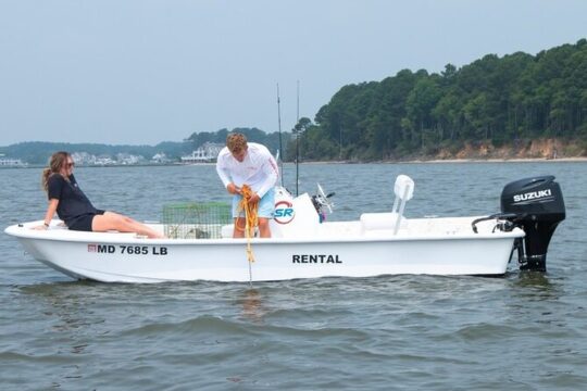 4-Hour Fishing Skiff Boat Rental in Dewey Beach