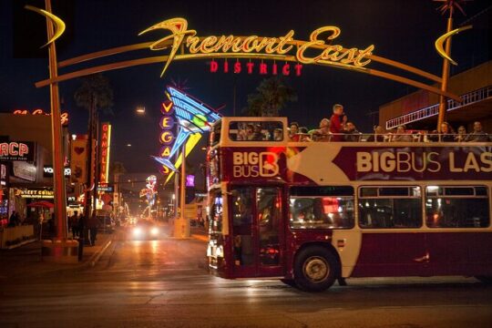 Big Bus: Vegas After Dark Night Tour by Open-top Bus (21+ Adults)