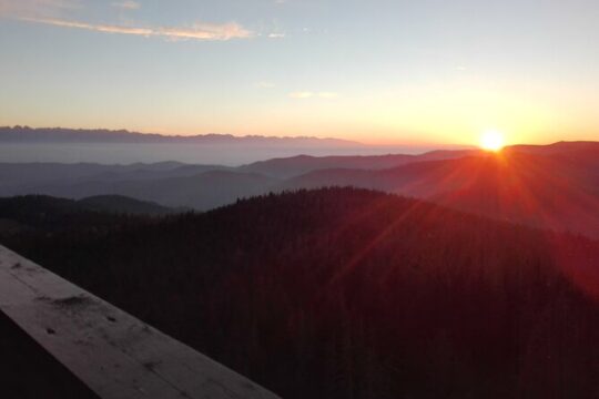 Hiking from Krakow: Sunset in the Beskidy Mountains