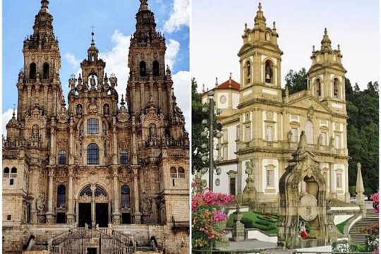 From Porto: Private Religious Tour to Braga and Santiago de Compostela