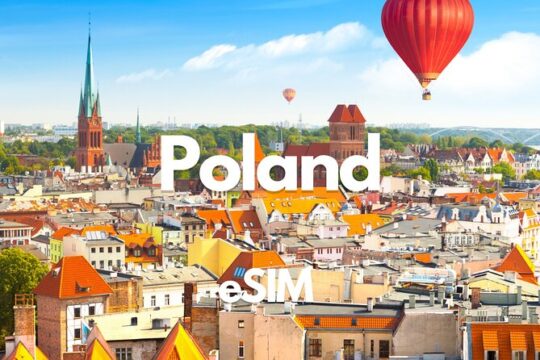 Krakow Data eSIM from 0.5GB daily to 50GB 30 Days