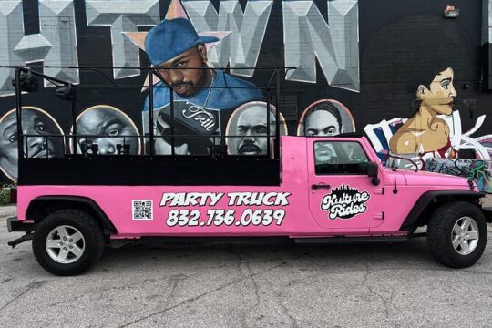 Pink Party Jeep Tour in 3rd Ward HTX