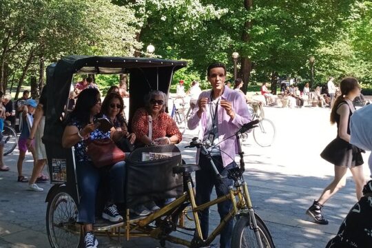 Guided Tour inside Central Park with Pedicab